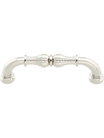 Prestige Beaded Cabinet Pull - 3 3/4 inch Center-to-Center in Polished Nickel.